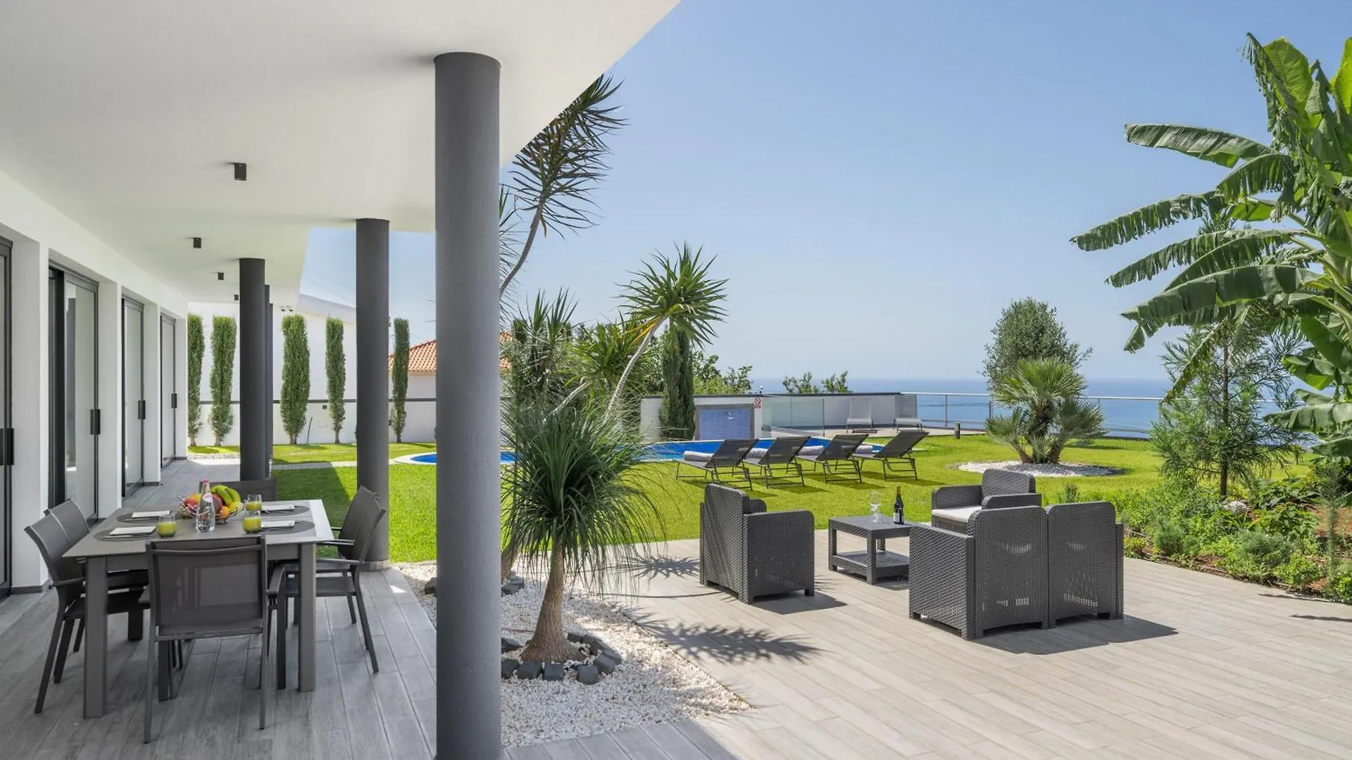 Modern Villa Pool Garden Seaview Ocean Sunset Canico